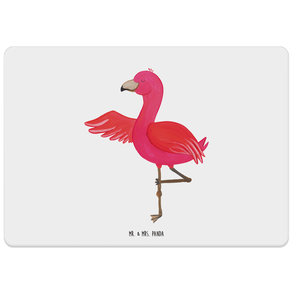 Tischset Flamingo Yoga Tischset, Tischuntersetzer, Platzset, Tischsets abwaschbar, Tischunterlage, Flamingo, Vogel, Yoga, Namaste, Achtsamkeit, Yoga-Übung, Entspannung, Ärger, Aufregen, Tiefenentspannung