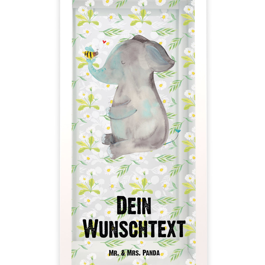 Personalisierte Deko Laterne Elefant & Biene Gartenlampe, Gartenleuchte, Gartendekoration, Gartenlicht, Laterne kleine Laternen, XXL Laternen, Laterne groß, Tiermotive, Gute Laune, lustige Sprüche, Tiere, Elefant, Biene, Liebe, Liebesbeweis, Jahrestag, Liebesgeschenk, Heiratsantrag, Hochzeitsgeschenk, Liebesspruch