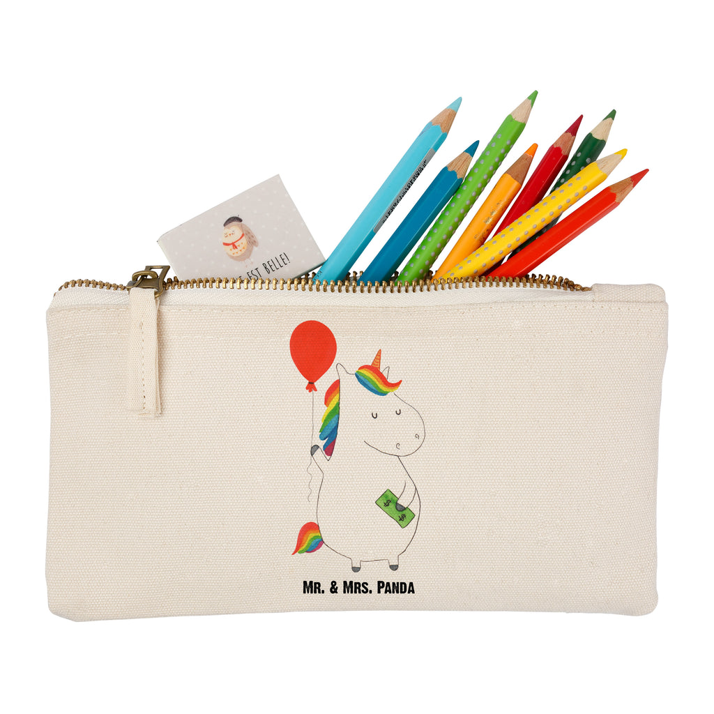 Schminktasche Einhorn Luftballon Schminktasche, Kosmetiktasche, Kosmetikbeutel, Stiftemäppchen, Etui, Federmappe, Makeup, XXL, Schminketui, Kosmetiketui, Schlamperetui, Einhorn, Einhörner, Einhorn Deko, Pegasus, Unicorn, Luftballon, Geld, Lebenslust, Freude, Geschenk, Freundin