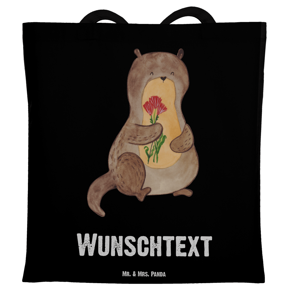 Personalisierte Tragetasche Otter Blumenstrauß Personalisierte Beuteltasche, Personalisierter Beutel, Personalisierte Einkaufstasche, Personalisierter Jutebeutel, Personalisierter Stoffbeutel, Tragetasche mit Namen, Einkaufstasche mit Namen, Stoffbeutel mit Namen, Personalisierte Tasche, Personalisierte Jutetasche, Personalisierte Kindergartentasche, Otter, Fischotter, Seeotter, Otter Seeotter See Otter