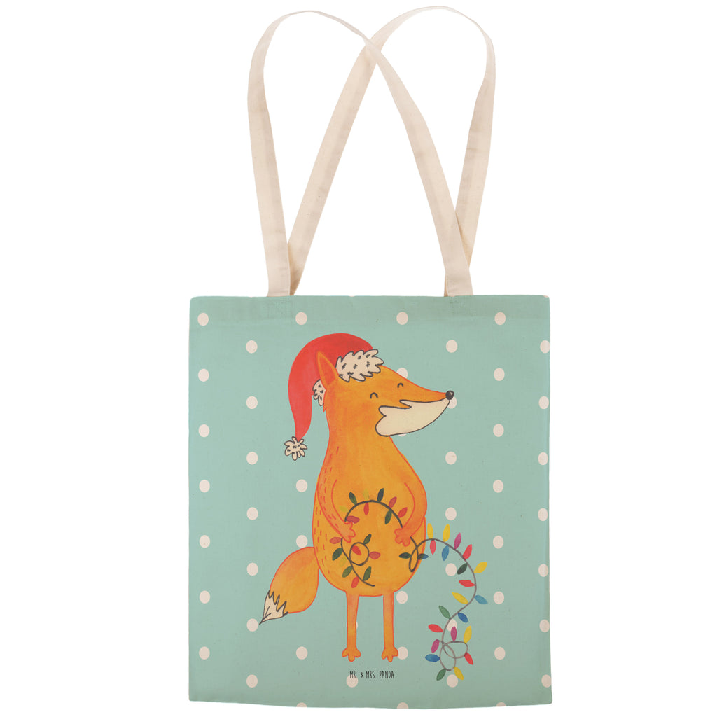 Einkaufstasche Fuchs Weihnachten Tragetasche, Tasche, Beutel, Stofftasche, Baumwolltasche, Umhängetasche, Shopper, Einkaufstasche, Beuteltasche, Winter, Weihnachten, Weihnachtsdeko, Nikolaus, Advent, Heiligabend, Wintermotiv, Fuchs, Füchse, Spruch schön, Geschenk Weihnachten, Weihnachtsmann, Weihnachtszeit