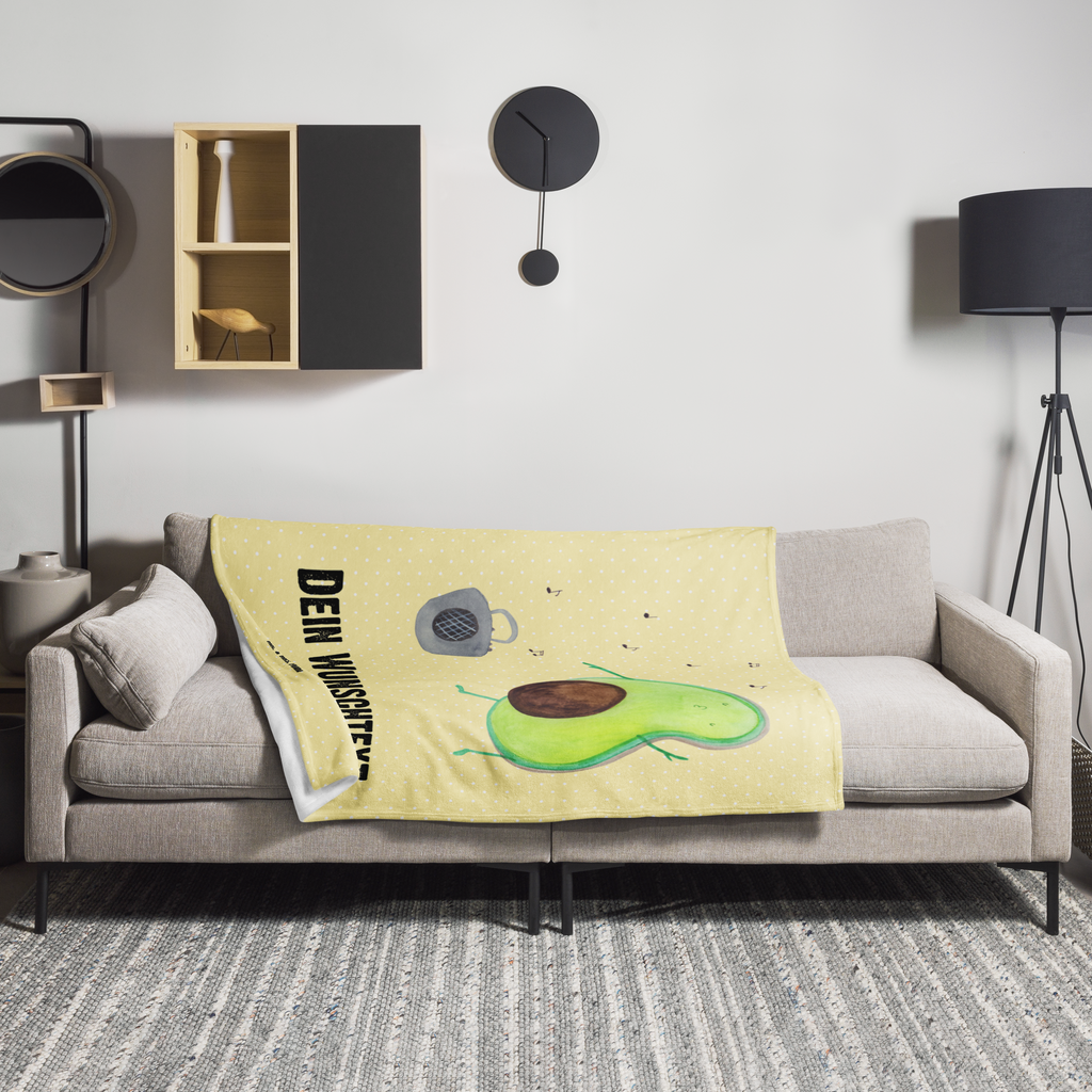 Personalisierte Decke Avocado tanzt Personalisierte Decke, Decke mit Namen, Kuscheldecke mit Namen, Decke bedrucken, Kuscheldecke bedrucken, Avocado, Veggie, Vegan, Gesund