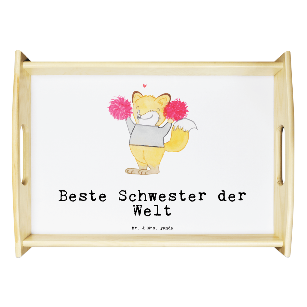 Serviertablett Fuchs Beste Schwester der Welt Serviertablett, Tablett, Holztablett, Küchentablett, Dekotablett, Frühstückstablett, für, Dankeschön, Geschenk, Schenken, Geburtstag, Geburtstagsgeschenk, Geschenkidee, Danke, Bedanken, Mitbringsel, Freude machen, Geschenktipp, Schwester, Geschwister, Schwesterherz, Sister, Familie, Kleinigkeit, Beste, Tochter