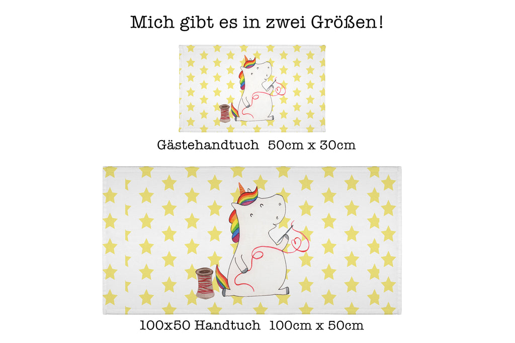 Handtuch Einhorn Näherin Gästetuch, Reisehandtuch, Sport Handtuch, Frottier, Kinder Handtuch, Einhorn, Einhörner, Einhorn Deko, Pegasus, Unicorn, Näherin, nähen, Mädchen, Freundin, Häkeln, Stricken, basteln, Nähzimmer