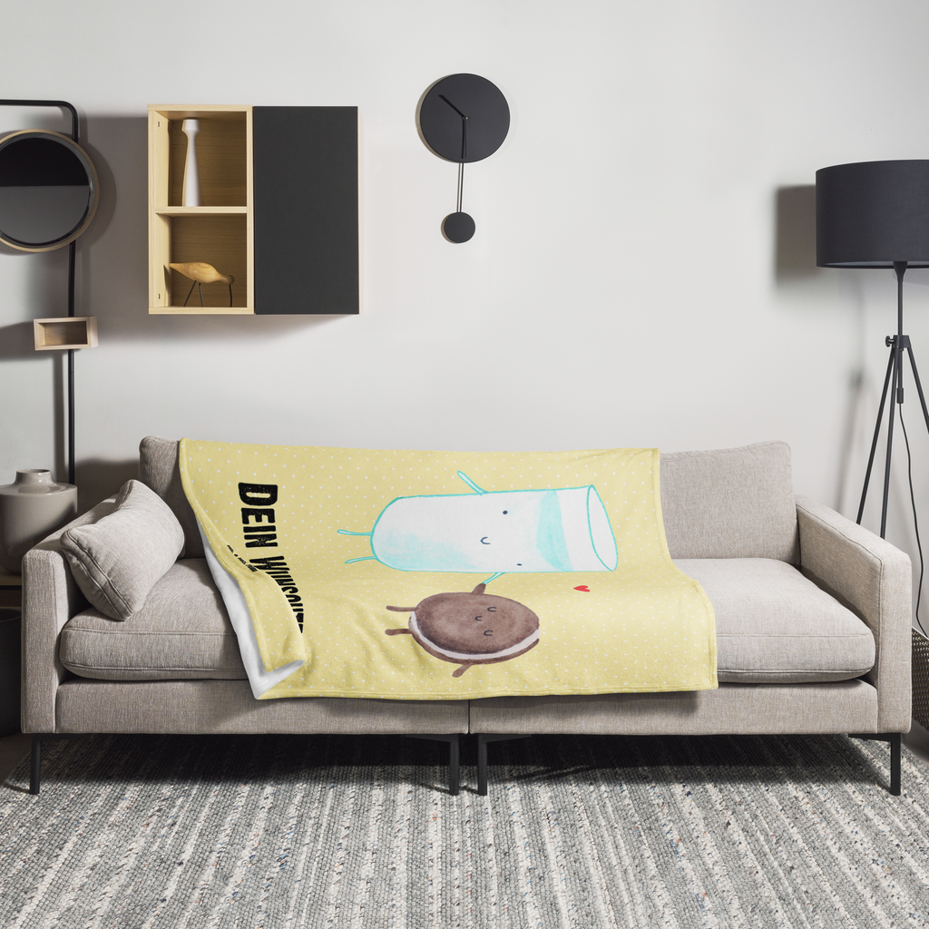 Personalisierte Decke Milch & Keks Personalisierte Decke, Decke mit Namen, Kuscheldecke mit Namen, Decke bedrucken, Kuscheldecke bedrucken, Tiermotive, Gute Laune, lustige Sprüche, Tiere, Milk, Cookie, Milch, Keks, Kekse, Kaffee, Einladung Frühstück, Motiv süß, romantisch, perfektes Paar