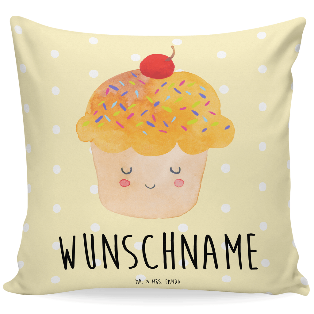 Personalisiertes Kissen Cupcake Kissen, personalisiert, Name, Wunschname, bedrucken, Kopfkissen, Tiermotive, Gute Laune, lustige Sprüche, Tiere, Cupcakes, Muffin, Wunder, Küche Deko, Küche Spruch, Backen Geschenk, Geschenk Koch, Motivation Sprüche