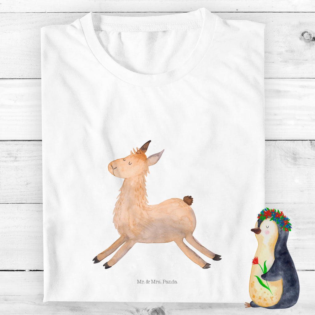 Organic Kinder T-Shirt Lama Springen Kinder T-Shirt, Kinder T-Shirt Mädchen, Kinder T-Shirt Jungen, Lama, Alpaka, Lamas, Lieblingstag, Happy day, fröhlich, Glück, Freundin, Liebeskummer, Neustart, guten Morgen, Start, Prüfung, Abitur