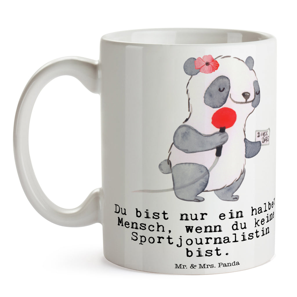 Tasse Sportjournalistin mit Herz Tasse, Kaffeetasse, Teetasse, Becher, Kaffeebecher, Teebecher, Keramiktasse, Porzellantasse, Büro Tasse, Geschenk Tasse, Tasse Sprüche, Tasse Motive, Kaffeetassen, Tasse bedrucken, Designer Tasse, Cappuccino Tassen, Schöne Teetassen, Beruf, Ausbildung, Jubiläum, Abschied, Rente, Kollege, Kollegin, Geschenk, Schenken, Arbeitskollege, Mitarbeiter, Firma, Danke, Dankeschön, Sportjournalistin, Journalistin, Reporterin, Redakteurin, Pressebüro, Studium