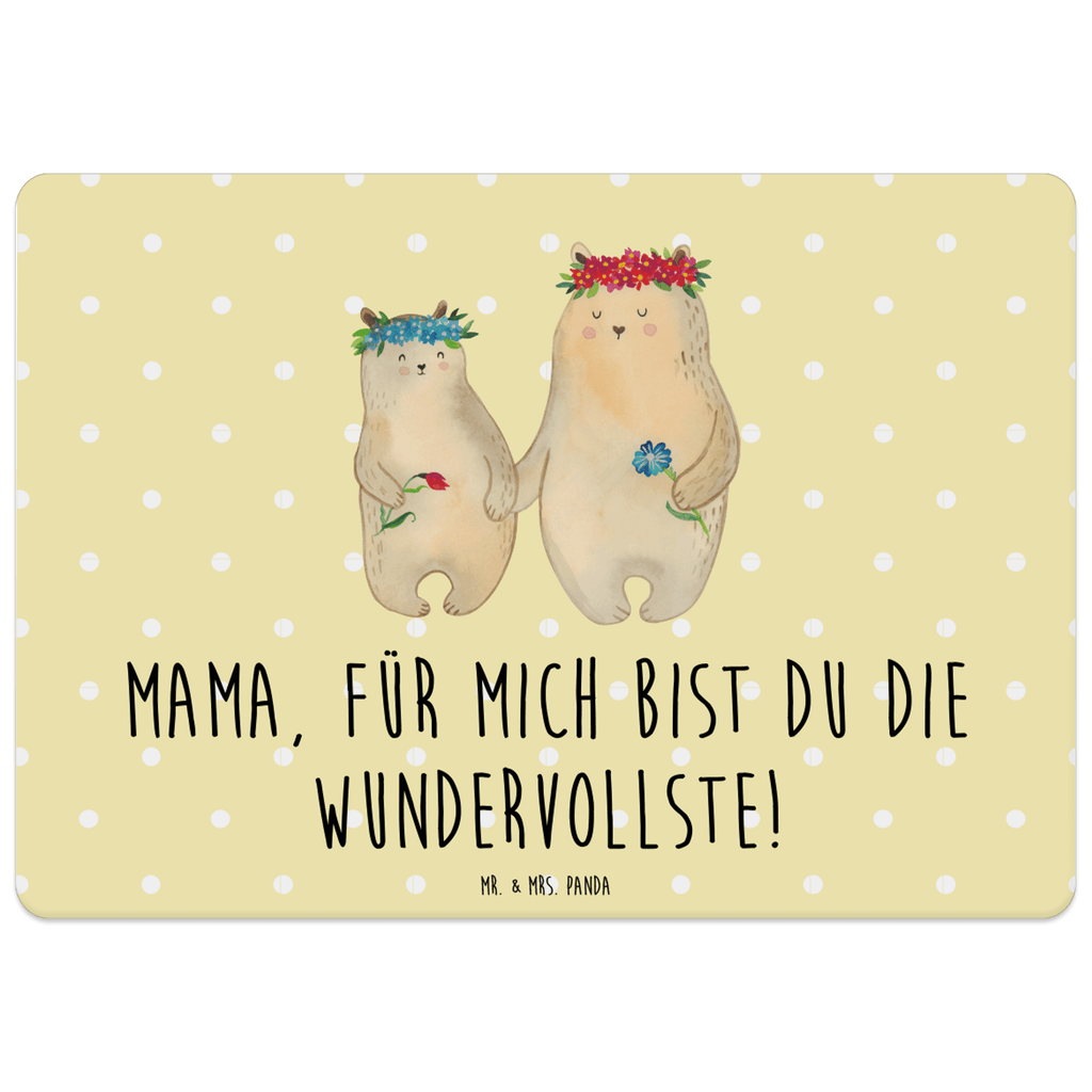 Tischset Bären mit Blumenkranz Tischset, Tischuntersetzer, Platzset, Tischsets abwaschbar, Tischunterlage, Familie, Vatertag, Muttertag, Bruder, Schwester, Mama, Papa, Oma, Opa, Bär, Bären, Mutter, Mutti, Mami, Lieblingsmensch, Lieblingsmama, beste Mutter, weltbeste Mama, Geschenk Mama. Muttertag, Tochter, Kind, Kinder, Töchter, Family, Vorbild