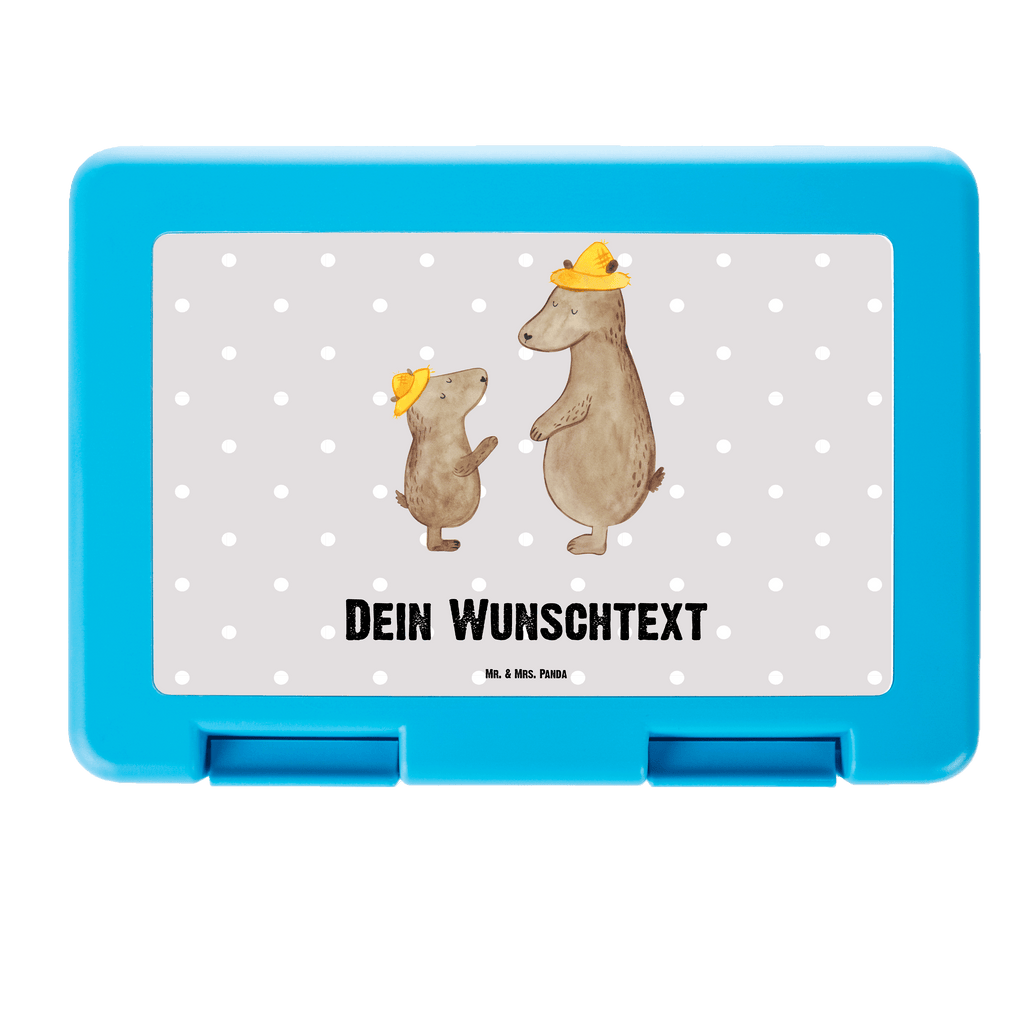 Personalisierte Brotdose Bären mit Hut Brotdose personalisiert, Brotbox, Snackbox, Lunch box, Butterbrotdose, Brotzeitbox, Familie, Vatertag, Muttertag, Bruder, Schwester, Mama, Papa, Oma, Opa, Bär, Bären, Vater, Papi, Paps, Dad, Daddy, Lieblingsmensch, Sohn, Söhne, Kind, Kinder, Vater-Sohn, Family, Vorbild