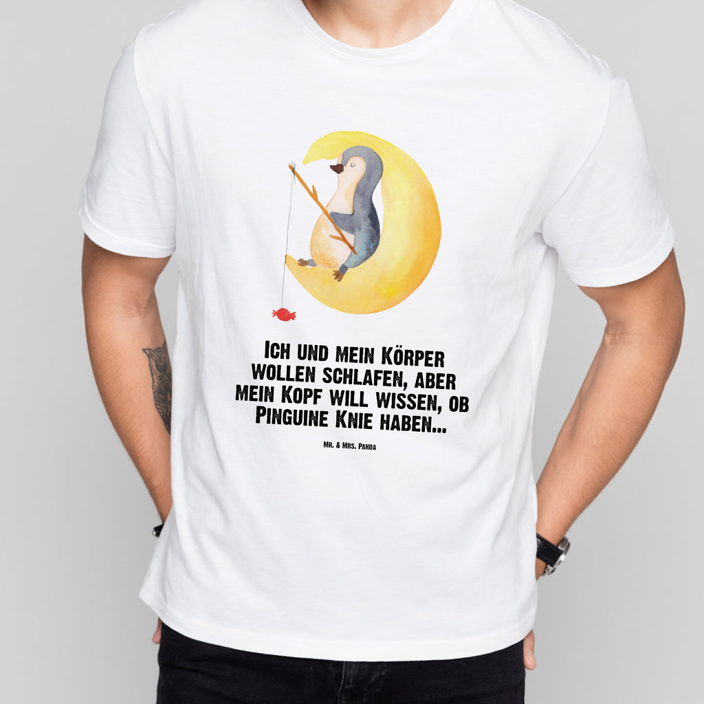 T-Shirt Standard Pinguin Mond T-Shirt, Shirt, Tshirt, Lustiges T-Shirt, T-Shirt mit Spruch, Party, Junggesellenabschied, Jubiläum, Geburstag, Herrn, Damen, Männer, Frauen, Schlafshirt, Nachthemd, Sprüche, Pinguin, Pinguine, Spruch, schlafen, Nachtruhe, Einschlafen, Schlafzimmer, Schlafstörungen, Gästezimmer