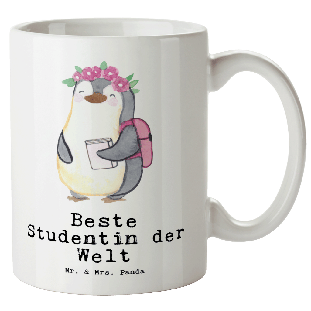 XL Tasse Pinguin Beste Studentin der Welt XL Tasse, Große Tasse, Grosse Kaffeetasse, XL Becher, XL Teetasse, spülmaschinenfest, Jumbo Tasse, Groß, für, Dankeschön, Geschenk, Schenken, Geburtstag, Geburtstagsgeschenk, Geschenkidee, Danke, Bedanken, Mitbringsel, Freude machen, Geschenktipp, Studentin, Studium, Tochter, Spaß, Musterschülerin, lustig, Studienabschluss, witzig, Universität, Abschluss, Alumni, Uni, Studenten, Hochschule