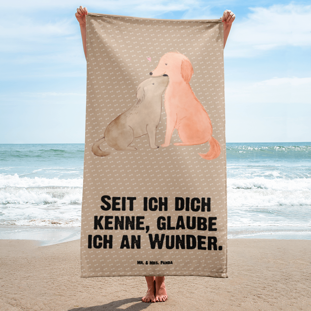 XL Badehandtuch Hunde Liebe Handtuch, Badetuch, Duschtuch, Strandtuch, Saunatuch, Hund, Hundemotiv, Haustier, Hunderasse, Tierliebhaber, Hundebesitzer, Sprüche, Liebe, Hund. Hunde, Kuss, Vertrauen, Kuscheln, Herz