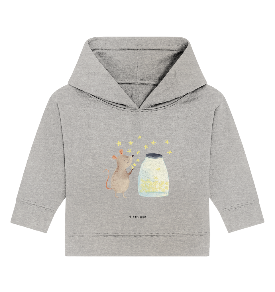 Organic Baby Hoodie Maus Sterne Baby Kapuzenshirt, Baby Kapuzensweatshirt, Baby Hoodie, Baby Pullover, Tiermotive, Gute Laune, lustige Sprüche, Tiere, Maus, Sterne, Wunsch, Kind, Taufe, Taufgeschenk, Geburt, Schwangerschaft, erstes Kind, Kindergeburtstag, Geburtstag, Hoffnung, Träume