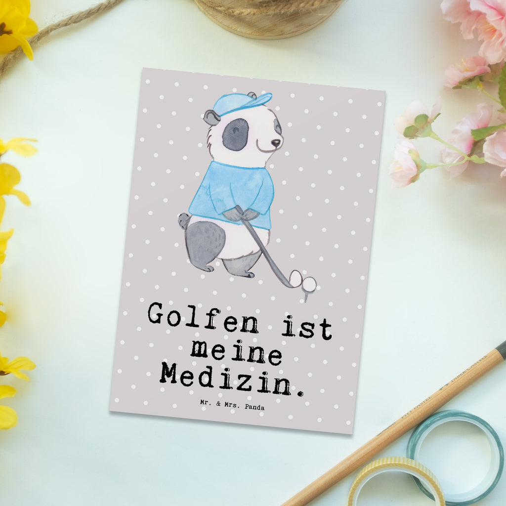 Postkarte Panda Golfen Medizin Postkarte, Karte, Geschenkkarte, Grußkarte, Einladung, Ansichtskarte, Geburtstagskarte, Einladungskarte, Dankeskarte, Ansichtskarten, Einladung Geburtstag, Einladungskarten Geburtstag, Geschenk, Sport, Sportart, Hobby, Schenken, Danke, Dankeschön, Auszeichnung, Gewinn, Sportler, Golfen, Golf spielen, Golfplatz, Golfturnier, Golf Verein