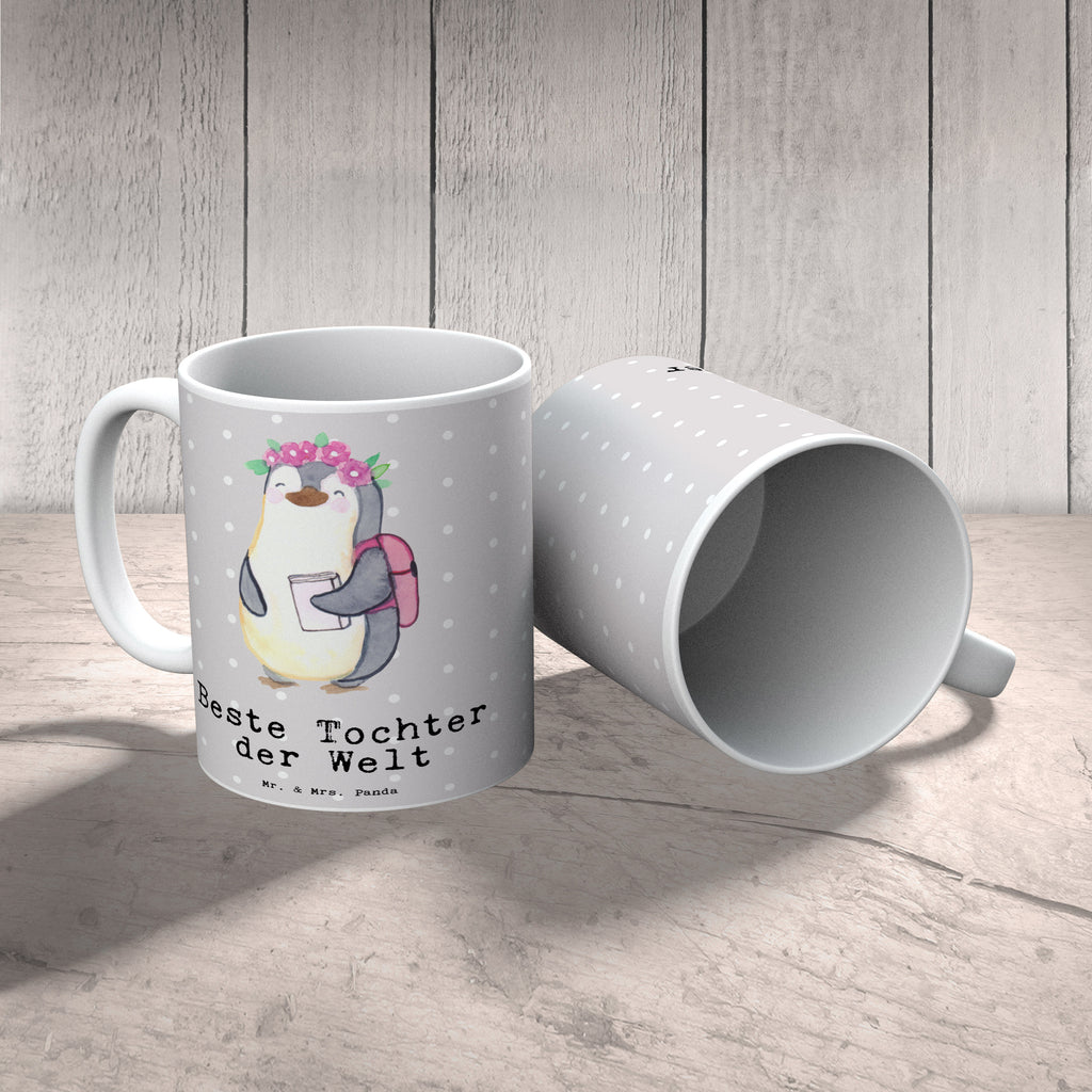 Tasse Pinguin Beste Tochter der Welt Tasse, Kaffeetasse, Teetasse, Becher, Kaffeebecher, Teebecher, Keramiktasse, Porzellantasse, Büro Tasse, Geschenk Tasse, Tasse Sprüche, Tasse Motive, Kaffeetassen, Tasse bedrucken, Designer Tasse, Cappuccino Tassen, Schöne Teetassen, für, Dankeschön, Geschenk, Schenken, Geburtstag, Geburtstagsgeschenk, Geschenkidee, Danke, Bedanken, Mitbringsel, Freude machen, Geschenktipp, Tochter, Töchter, Töchterchen, Geburt, Kleine, Mutter, Vater, Kind, Kinder, Familie, Belohnung