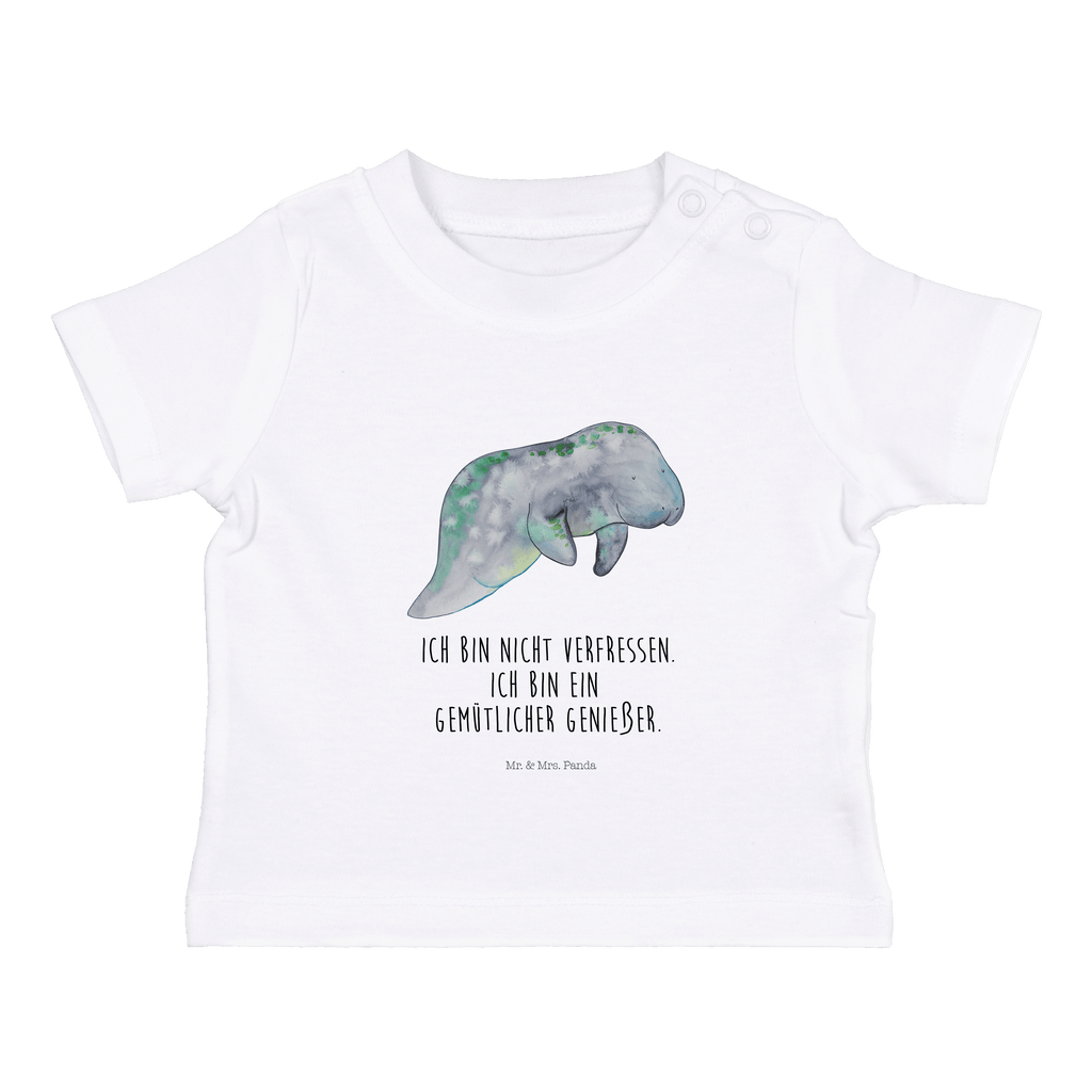 Organic Baby Shirt Seekuh Chillen Baby T-Shirt, Jungen Baby T-Shirt, Mädchen Baby T-Shirt, Shirt, Meerestiere, Meer, Urlaub, Seekuh, Seekühe, Diät, Abnehmen, Zucker, Diätwahn, Essen, Süßigkeiten