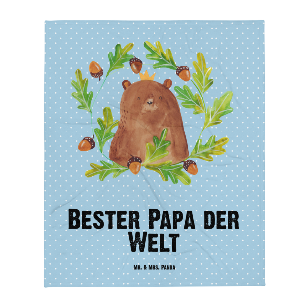 Babydecke Bär König Babydecke, Babygeschenk, Geschenk Geburt, Babyecke Kuscheldecke, Krabbeldecke, Bär, Teddy, Teddybär, Papa, Papa Bär, bester Vater, bester Papa, weltbester Papa, Vatertag, Vater, Dad, Daddy, Papi