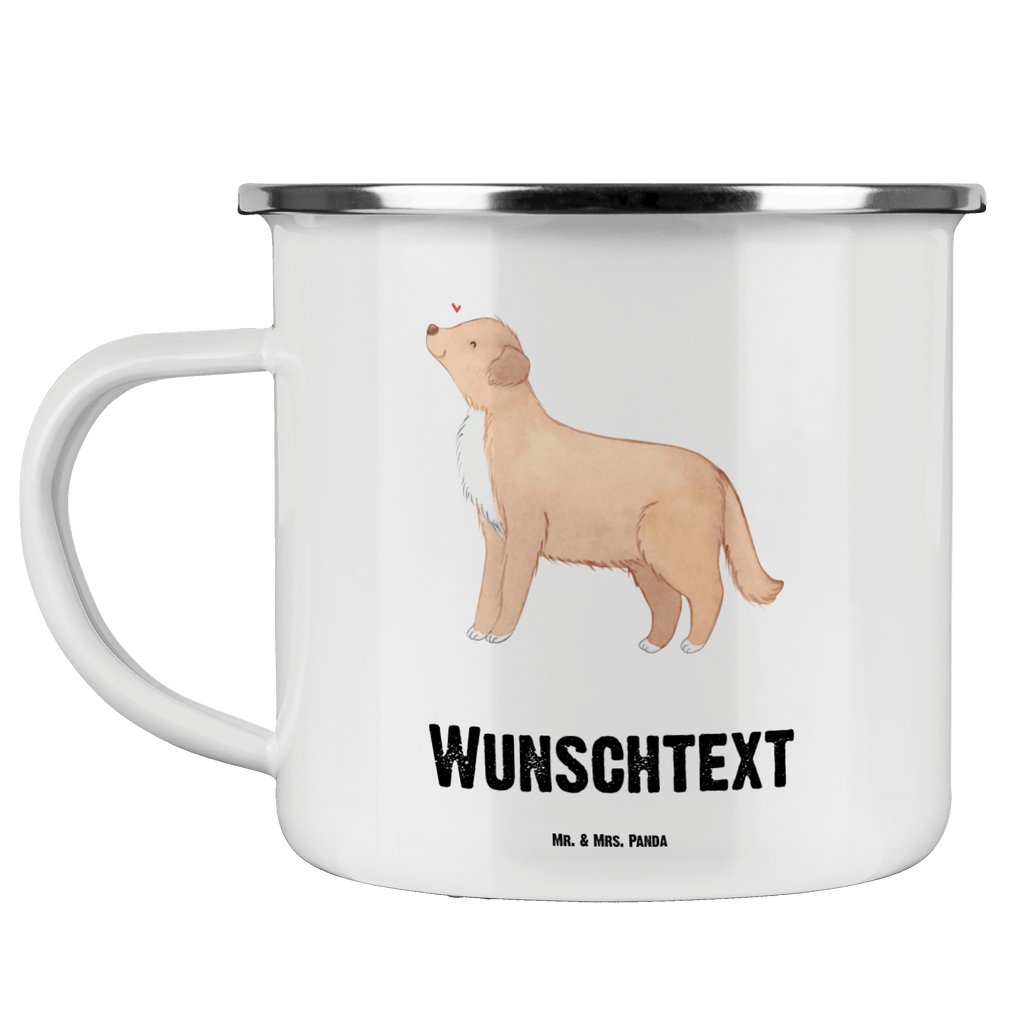 Personalisierte Emaille Tasse Nova Scotia Duck Lebensretter Emaille Tasse personalisiert, Emaille Tasse mit Namen, Campingtasse personalisiert, Namenstasse, Campingtasse bedrucken, Campinggeschirr personalsisert, tasse mit namen, personalisierte tassen, personalisierte tasse, tasse selbst gestalten, tasse bedrucken, tassen bedrucken, Hund, Hunderasse, Rassehund, Hundebesitzer, Geschenk, Tierfreund, Schenken, Welpe, Nova Scotia Duck Tolling Retriever, Retriever