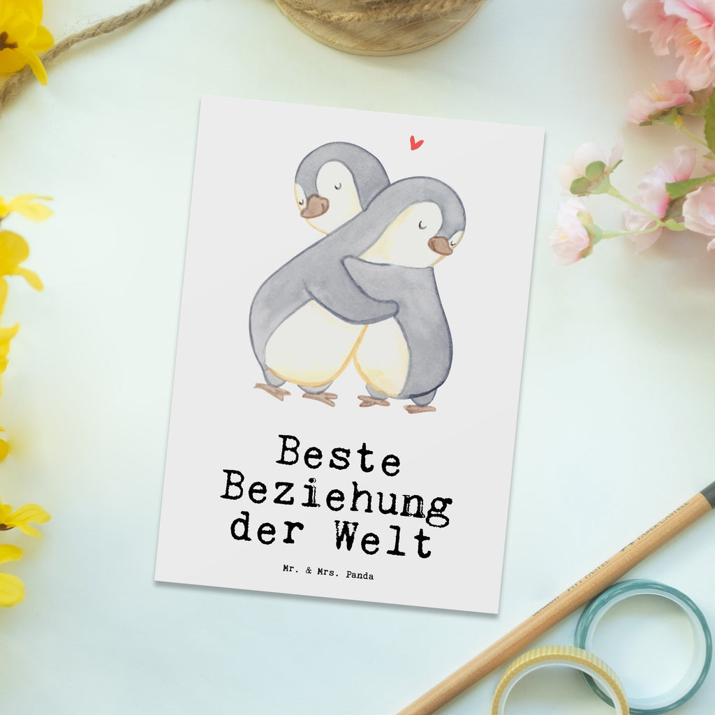 Postkarte Pinguin Beste Beziehung der Welt Postkarte, Karte, Geschenkkarte, Grußkarte, Einladung, Ansichtskarte, Geburtstagskarte, Einladungskarte, Dankeskarte, Ansichtskarten, Einladung Geburtstag, Einladungskarten Geburtstag, für, Dankeschön, Geschenk, Schenken, Geburtstag, Geburtstagsgeschenk, Geschenkidee, Danke, Bedanken, Mitbringsel, Freude machen, Geschenktipp, Beziehung, Zusammen sein, Miteinander gehen, Liebe, Verlieb, Liebesgeschenk