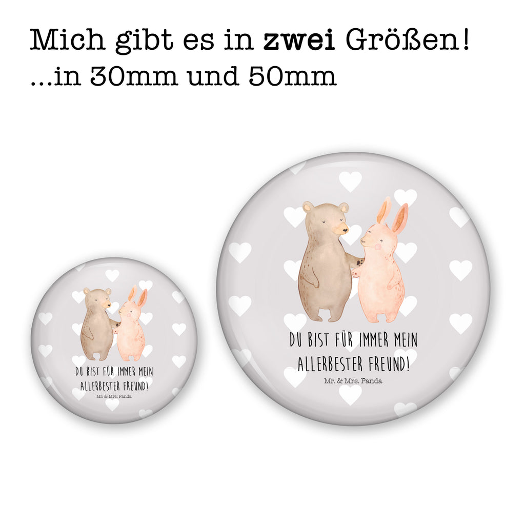 Button Bär Hase Umarmen 50mm Button, Button, Pin, Anstecknadel, Liebe, Partner, Freund, Freundin, Ehemann, Ehefrau, Heiraten, Verlobung, Heiratsantrag, Liebesgeschenk, Jahrestag, Hocheitstag, Freunde, bester Freund, Hase, Bär, Bärchen, best friends