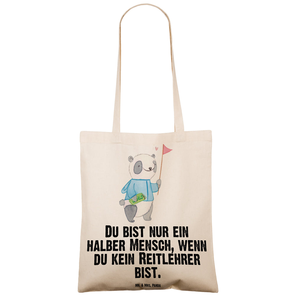 Tragetasche Reitlehrer mit Herz Beuteltasche, Beutel, Einkaufstasche, Jutebeutel, Stoffbeutel, Tasche, Shopper, Umhängetasche, Strandtasche, Schultertasche, Stofftasche, Tragetasche, Badetasche, Jutetasche, Einkaufstüte, Laptoptasche, Beruf, Ausbildung, Jubiläum, Abschied, Rente, Kollege, Kollegin, Geschenk, Schenken, Arbeitskollege, Mitarbeiter, Firma, Danke, Dankeschön