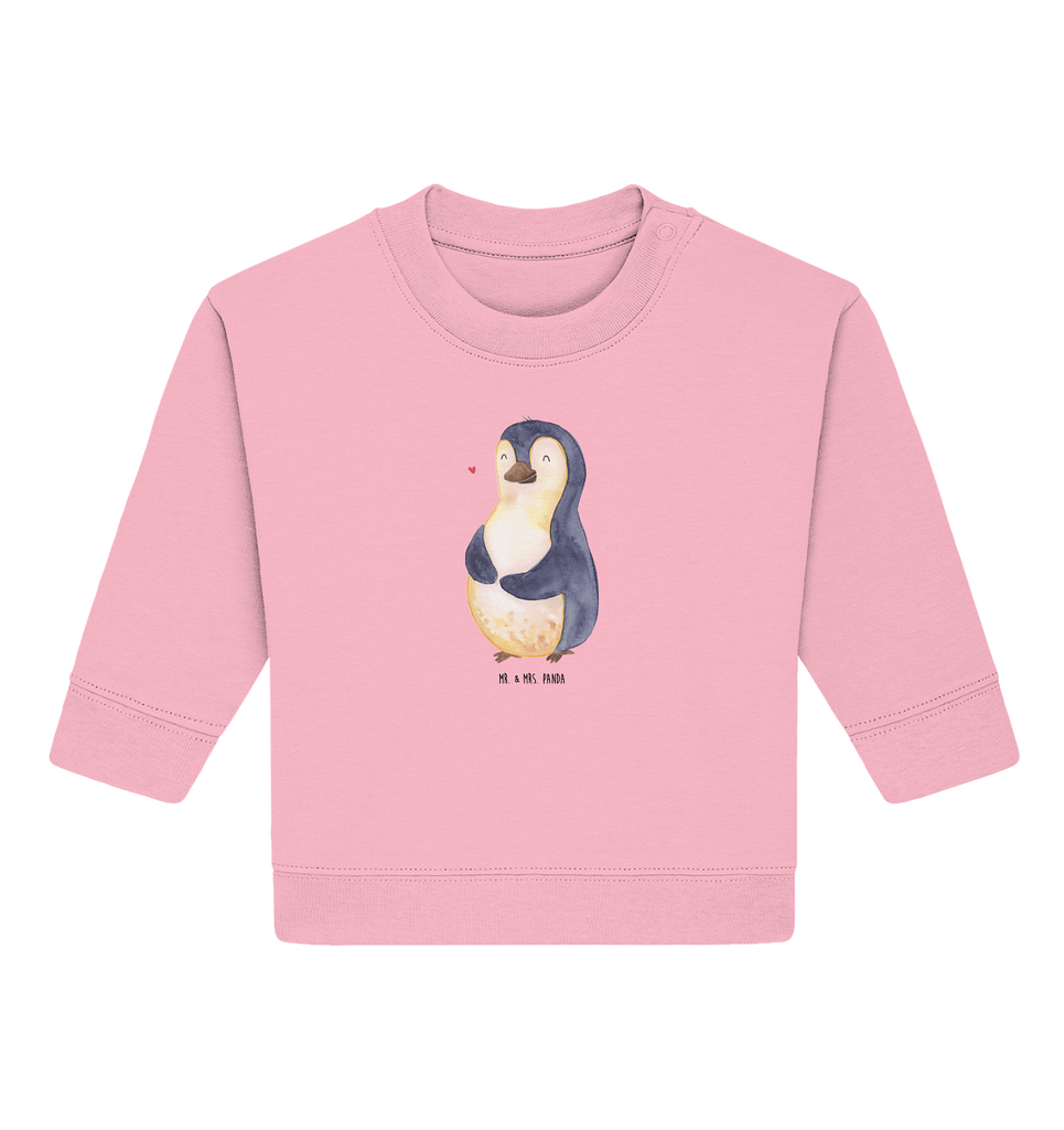 Organic Baby Pullover Pinguin Diät Wunderschöner Baby Pullover /Sweatshirt von Mr. & Mrs. Panda <br /><br />Material: <br />- 85 % Baumwolle (Bio-Qualität, ringgesponnen, gekämmt)<br />- 15 % Polyester (recycelt)</li><li>Grammatur: 280 g/m²<br />- Schnitt: normale Passform</li><li>Eingesetzte Ärmel<br />- Knopfleiste mit 1 gleichfarbigen Druckknopf und 1 verdeckten Druckknopf an Schulter für einfacheres Anziehen, Pinguin, Pinguine, Diät, Abnehmen, Abspecken, Gewicht, Motivation, Selbstliebe, Körperliebe, Selbstrespekt