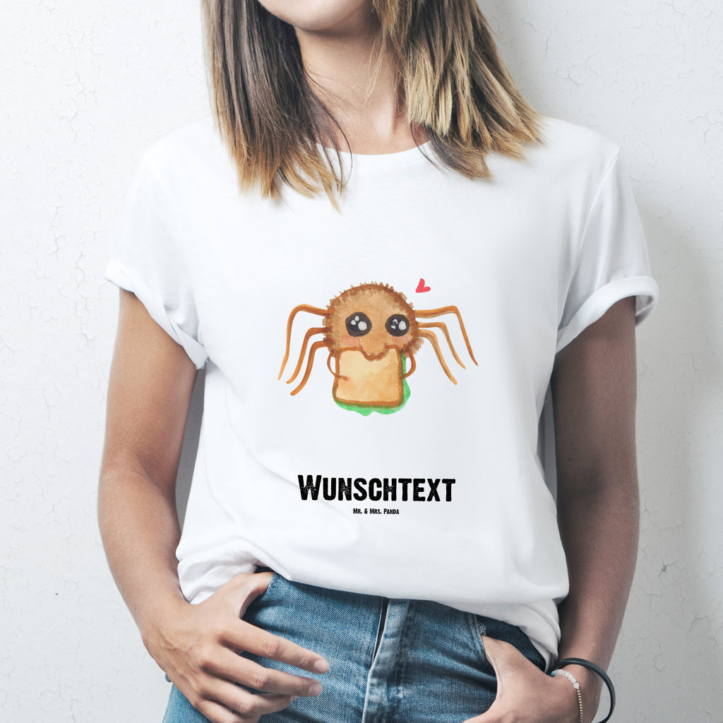 Personalisiertes T-Shirt Spinne Agathe Sandwich T-Shirt Personalisiert, T-Shirt mit Namen, T-Shirt mit Aufruck, Männer, Frauen, Spinne Agathe, Spinne, Agathe, Videos, Merchandise, Glück, Mut, Hungrig, Verfressen, Lebensfreude, Alles wird gut, Hunger