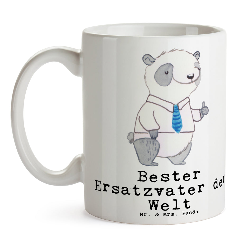 Tasse Panda Bester Ersatzvater der Welt Tasse, Kaffeetasse, Teetasse, Becher, Kaffeebecher, Teebecher, Keramiktasse, Porzellantasse, Büro Tasse, Geschenk Tasse, Tasse Sprüche, Tasse Motive, Kaffeetassen, Tasse bedrucken, Designer Tasse, Cappuccino Tassen, Schöne Teetassen, für, Dankeschön, Geschenk, Schenken, Geburtstag, Geburtstagsgeschenk, Geschenkidee, Danke, Bedanken, Mitbringsel, Freude machen, Geschenktipp, Bester, Ersatzvater, Ersatz, zweiter, Vater, Papa, Dad, Daddy, Paps, Papi, Vati, Eltern, Geschenk Vater, Mann, Familie, Kleinigkeit