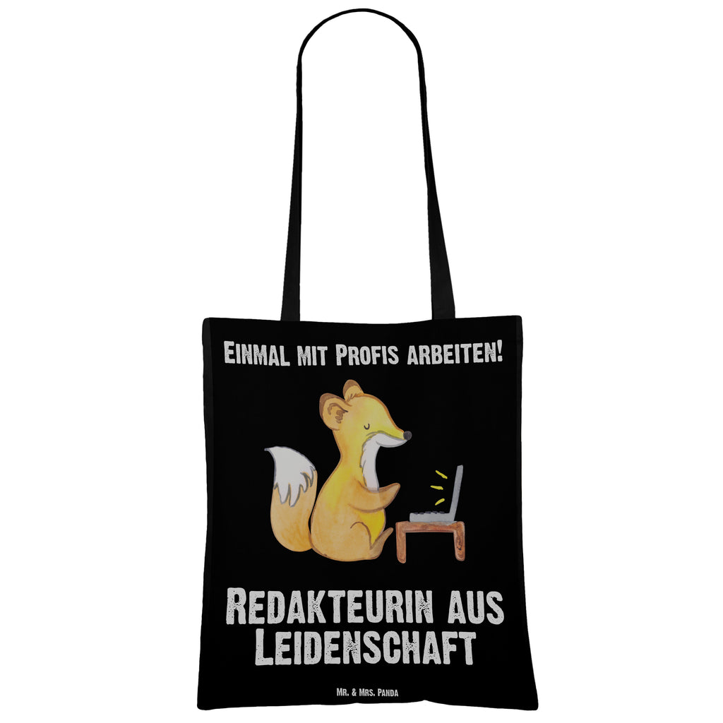 Tragetasche Redakteurin aus Leidenschaft Beuteltasche, Beutel, Einkaufstasche, Jutebeutel, Stoffbeutel, Tasche, Shopper, Umhängetasche, Strandtasche, Schultertasche, Stofftasche, Tragetasche, Badetasche, Jutetasche, Einkaufstüte, Laptoptasche, Beruf, Ausbildung, Jubiläum, Abschied, Rente, Kollege, Kollegin, Geschenk, Schenken, Arbeitskollege, Mitarbeiter, Firma, Danke, Dankeschön, Online, Redakteurin, Referentin, Journalistin