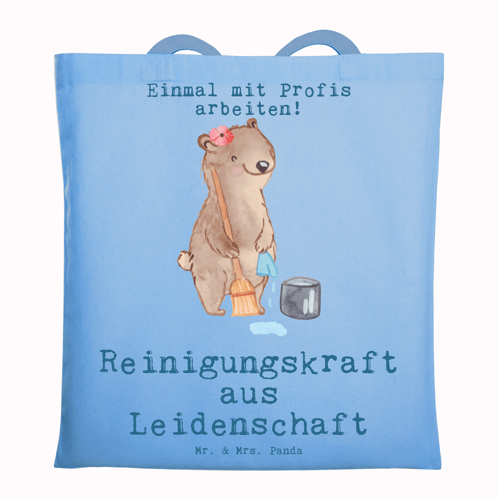 Tragetasche Reinigungskraft aus Leidenschaft Beuteltasche, Beutel, Einkaufstasche, Jutebeutel, Stoffbeutel, Tasche, Shopper, Umhängetasche, Strandtasche, Schultertasche, Stofftasche, Tragetasche, Badetasche, Jutetasche, Einkaufstüte, Laptoptasche, Beruf, Ausbildung, Jubiläum, Abschied, Rente, Kollege, Kollegin, Geschenk, Schenken, Arbeitskollege, Mitarbeiter, Firma, Danke, Dankeschön