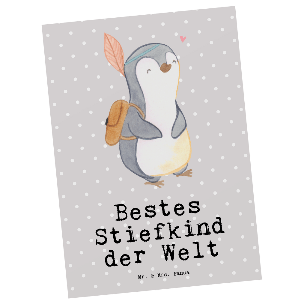 Postkarte Pinguin Bestes Stiefkind der Welt Postkarte, Karte, Geschenkkarte, Grußkarte, Einladung, Ansichtskarte, Geburtstagskarte, Einladungskarte, Dankeskarte, Ansichtskarten, Einladung Geburtstag, Einladungskarten Geburtstag, für, Dankeschön, Geschenk, Schenken, Geburtstag, Geburtstagsgeschenk, Geschenkidee, Danke, Bedanken, Mitbringsel, Freude machen, Geschenktipp, Stiefkind, angeheiratet, Kinder, Kind, Kid, Kids, Kiddy, Bestes, Tochter, Sohn, Nachwuchs, Geburt, Liebling, Taufe