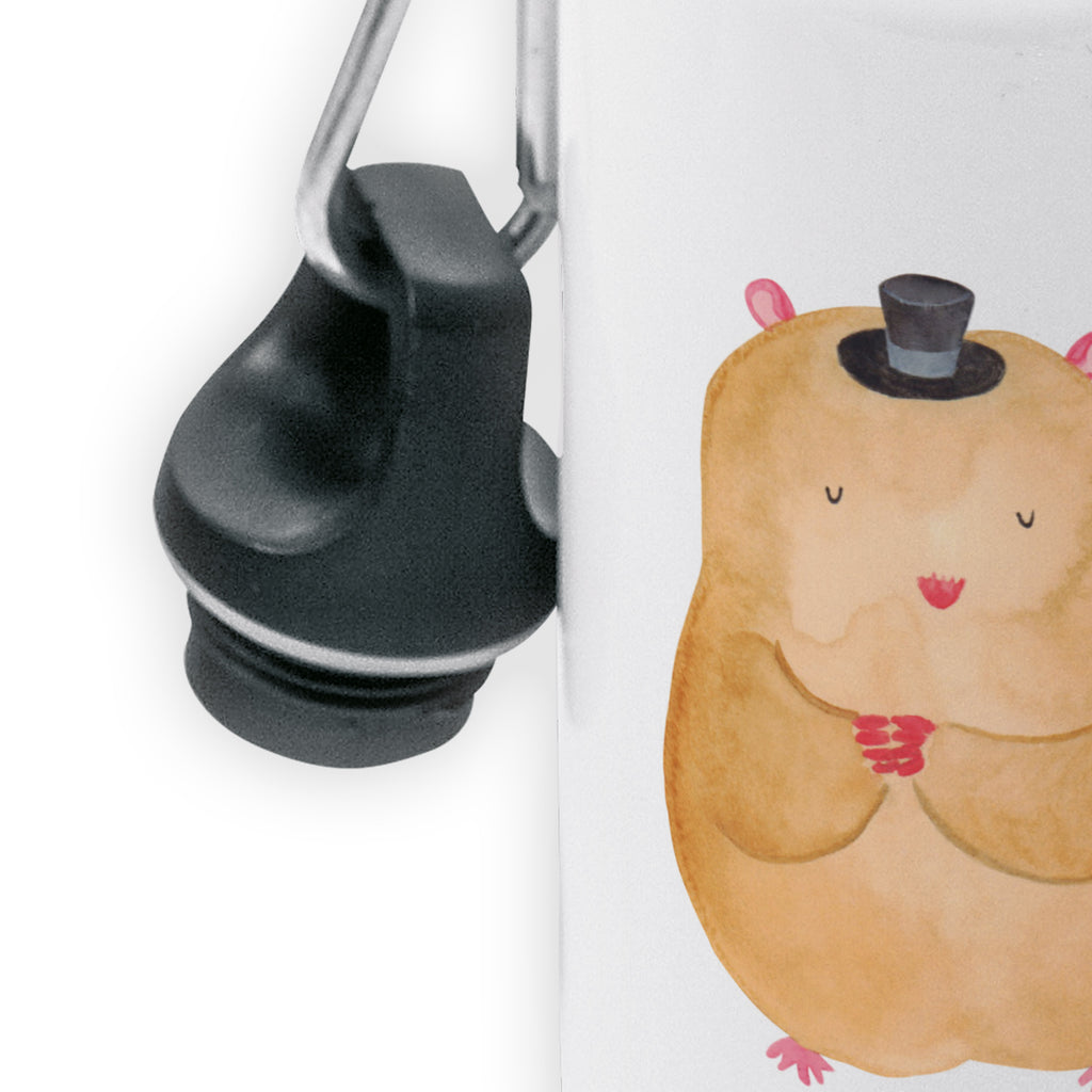 Kindertrinkflasche Hamster mit Hut Kindertrinkflasche, Kinder Trinkflasche, Trinkflasche, Flasche, Kinderflasche, Kinder, Kids, Kindergarten Flasche, Grundschule, Jungs, Mädchen, Tiermotive, Gute Laune, lustige Sprüche, Tiere, Hamster, Hut, Magier, Zylinder, Zwerghamster, Zauberer