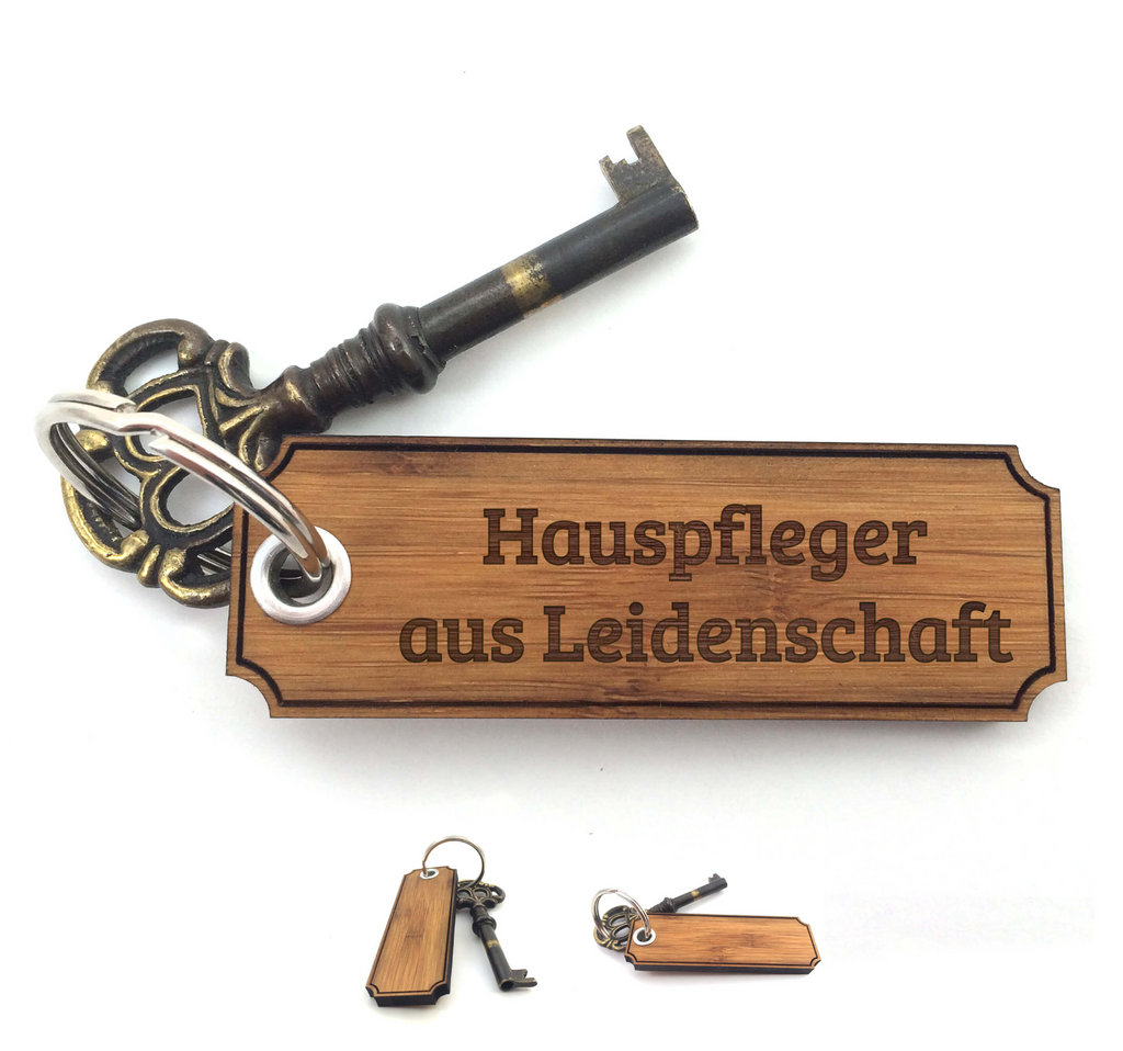 Schlüsselanhänger Classic Gravur Hauspfleger Schlüsselanhänger, Anhänger, Taschenanhänger, Glücksbringer, Schlüsselbund, Schlüsselanhänger Holz, Schlüsselanhänger aus Holz, Holz Schlüsselanhänger, Holzschlüsselanhänger, Geschenke, Schenken, Gravur