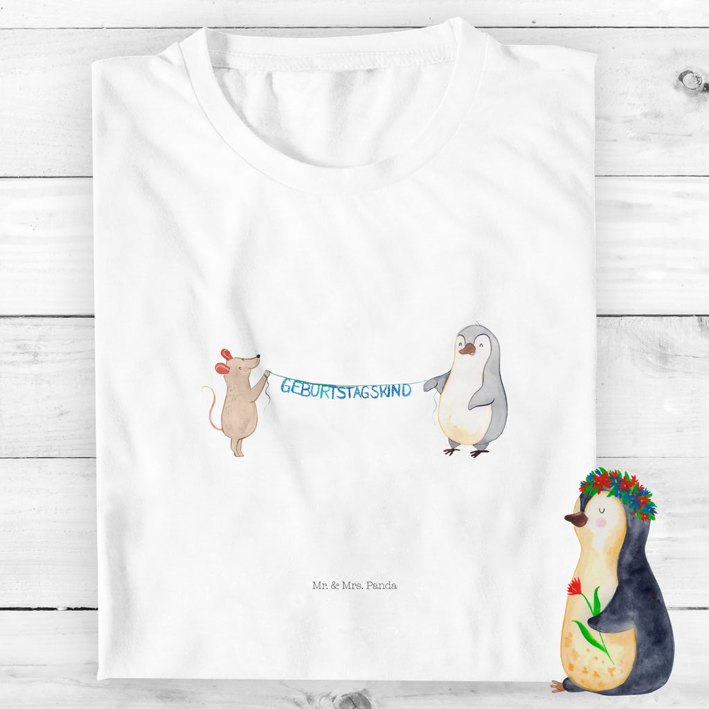 Organic Kinder T-Shirt Maus Pinguin Geburtstag Kinder T-Shirt, Kinder T-Shirt Mädchen, Kinder T-Shirt Jungen, Geburtstag, Geburtstagsgeschenk, Geschenk, Maus, Pinguin, Geburtstage, Happy Birthday, Geburtstagsfeier