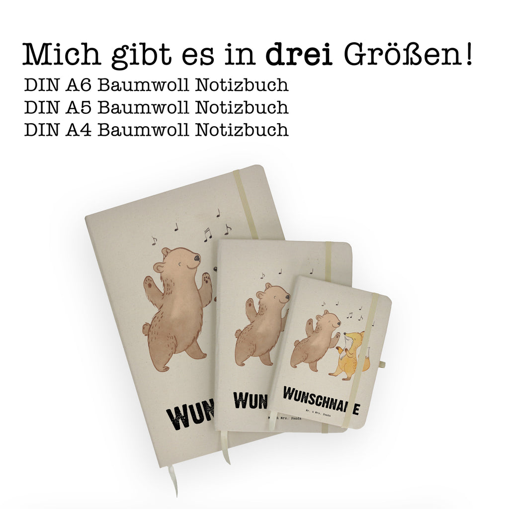 DIN A4 Personalisiertes Notizbuch Bär & Fuchs Disco Personalisiertes Notizbuch, Notizbuch mit Namen, Notizbuch bedrucken, Personalisierung, Namensbuch, Namen, Geschenk, Sport, Sportart, Hobby, Schenken, Danke, Dankeschön, Auszeichnung, Gewinn, Sportler, Disco, Clubs, Tanzen, Feiern, Clubbing, Tanzstimmung, Nachtclub