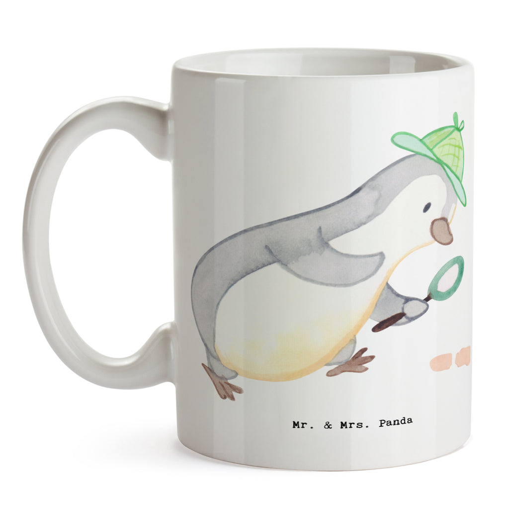 Tasse Detektiv mit Herz Tasse, Kaffeetasse, Teetasse, Becher, Kaffeebecher, Teebecher, Keramiktasse, Porzellantasse, Büro Tasse, Geschenk Tasse, Tasse Sprüche, Tasse Motive, Kaffeetassen, Tasse bedrucken, Designer Tasse, Cappuccino Tassen, Schöne Teetassen, Beruf, Ausbildung, Jubiläum, Abschied, Rente, Kollege, Kollegin, Geschenk, Schenken, Arbeitskollege, Mitarbeiter, Firma, Danke, Dankeschön, Detektiv, Ermittler, Agent, Privatdetektei, Berufsdetektiv, Wirtschaftsdetektei, Detektivausbildung, Spurensuche