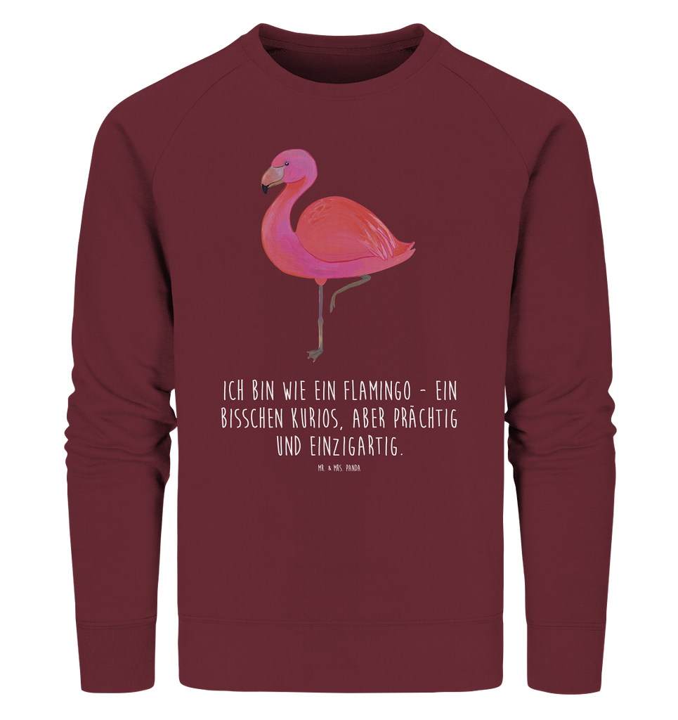 Organic Pullover Flamingo classic Pullover, Pullover Männer, Pullover Frauen, Sweatshirt, Sweatshirt Männer, Sweatshirt Frauen, Unisex, Flamingo, Einzigartig, Selbstliebe, Stolz, ich, für mich, Spruch, Freundin, Freundinnen, Außenseiter, Sohn, Tochter, Geschwister