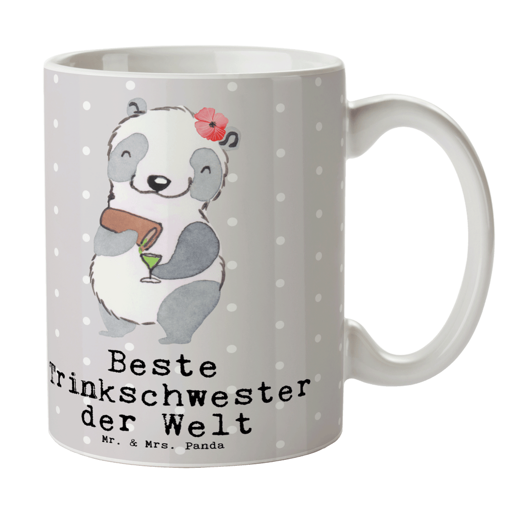 Tasse Panda Beste Trinkschwester der Welt Tasse, Kaffeetasse, Teetasse, Becher, Kaffeebecher, Teebecher, Keramiktasse, Porzellantasse, Büro Tasse, Geschenk Tasse, Tasse Sprüche, Tasse Motive, Kaffeetassen, Tasse bedrucken, Designer Tasse, Cappuccino Tassen, Schöne Teetassen, für, Dankeschön, Geschenk, Schenken, Geburtstag, Geburtstagsgeschenk, Geschenkidee, Danke, Bedanken, Mitbringsel, Freude machen, Geschenktipp, Trinkschwester, Saufschwester, Schwester, Sister, Freundin, Party, Bae, Trinken, Alkohol, Wochenende, Kleinigkeit, Sister from another Mister