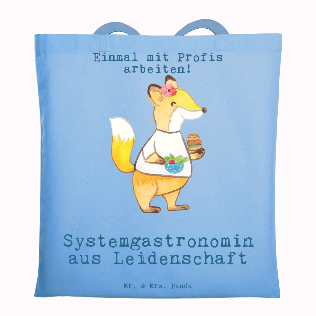 Tragetasche Systemgastronomin aus Leidenschaft Beuteltasche, Beutel, Einkaufstasche, Jutebeutel, Stoffbeutel, Tasche, Shopper, Umhängetasche, Strandtasche, Schultertasche, Stofftasche, Tragetasche, Badetasche, Jutetasche, Einkaufstüte, Laptoptasche, Beruf, Ausbildung, Jubiläum, Abschied, Rente, Kollege, Kollegin, Geschenk, Schenken, Arbeitskollege, Mitarbeiter, Firma, Danke, Dankeschön