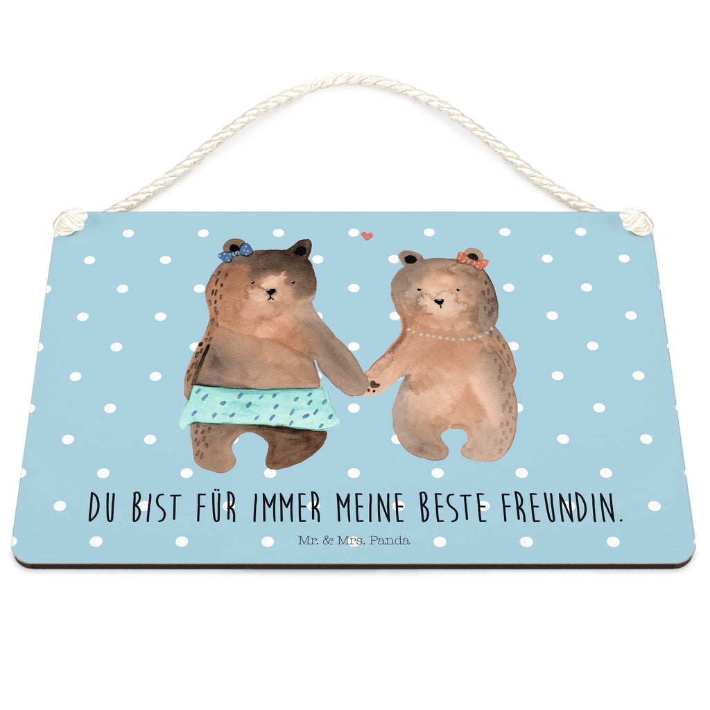 Deko Schild Bär Freundin Dekoschild, Deko Schild, Schild, Tür Schild, Türschild, Holzschild, Wandschild, Wanddeko, Bär, Teddy, Teddybär, Bär Freundin Beste Freund Liebe Liebesbeweis Verliebt Kumpel Kumpeliene