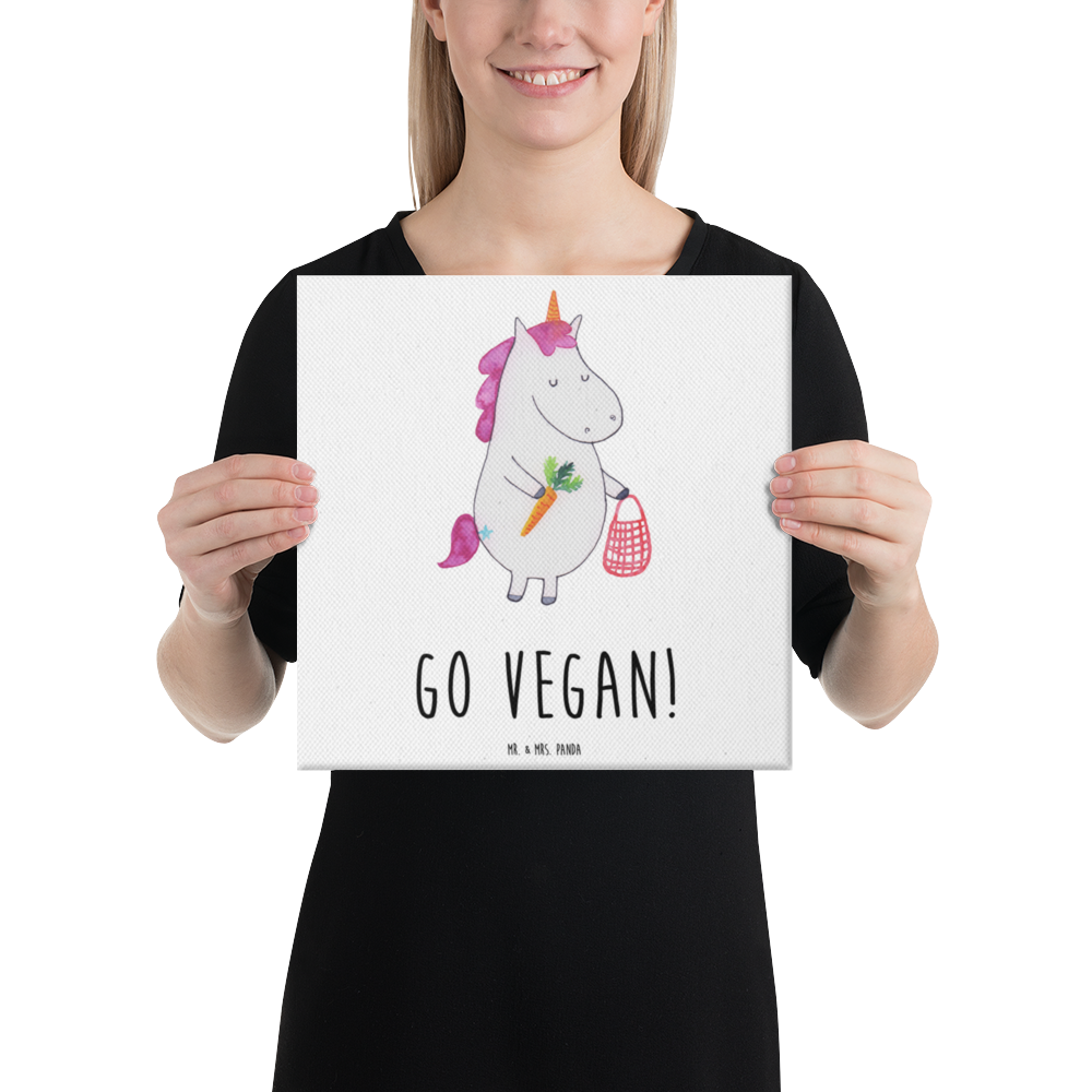 Leinwand Bild Einhorn Vegan Leinwand, Bild, Kunstdruck, Wanddeko, Dekoration, Einhorn, Einhörner, Einhorn Deko, Pegasus, Unicorn, vegan, Gesund leben, Vegetariar, Rohkost, Gesund essen, Veganismus, Veganer