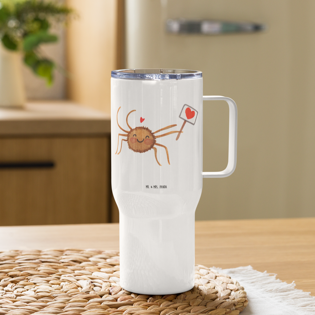 XXL Thermobecher Spinne Agathe Motivation Thermobecher, XL Thermobecher, Reisebecher, XL Reisetasse, Großer Thermobecher, Autobecher, Jumbo Becher, Spinne Agathe, Spinne, Agathe, Videos, Merchandise, Motivation, Glück, Liebe, Vertrauen, Dankeschön