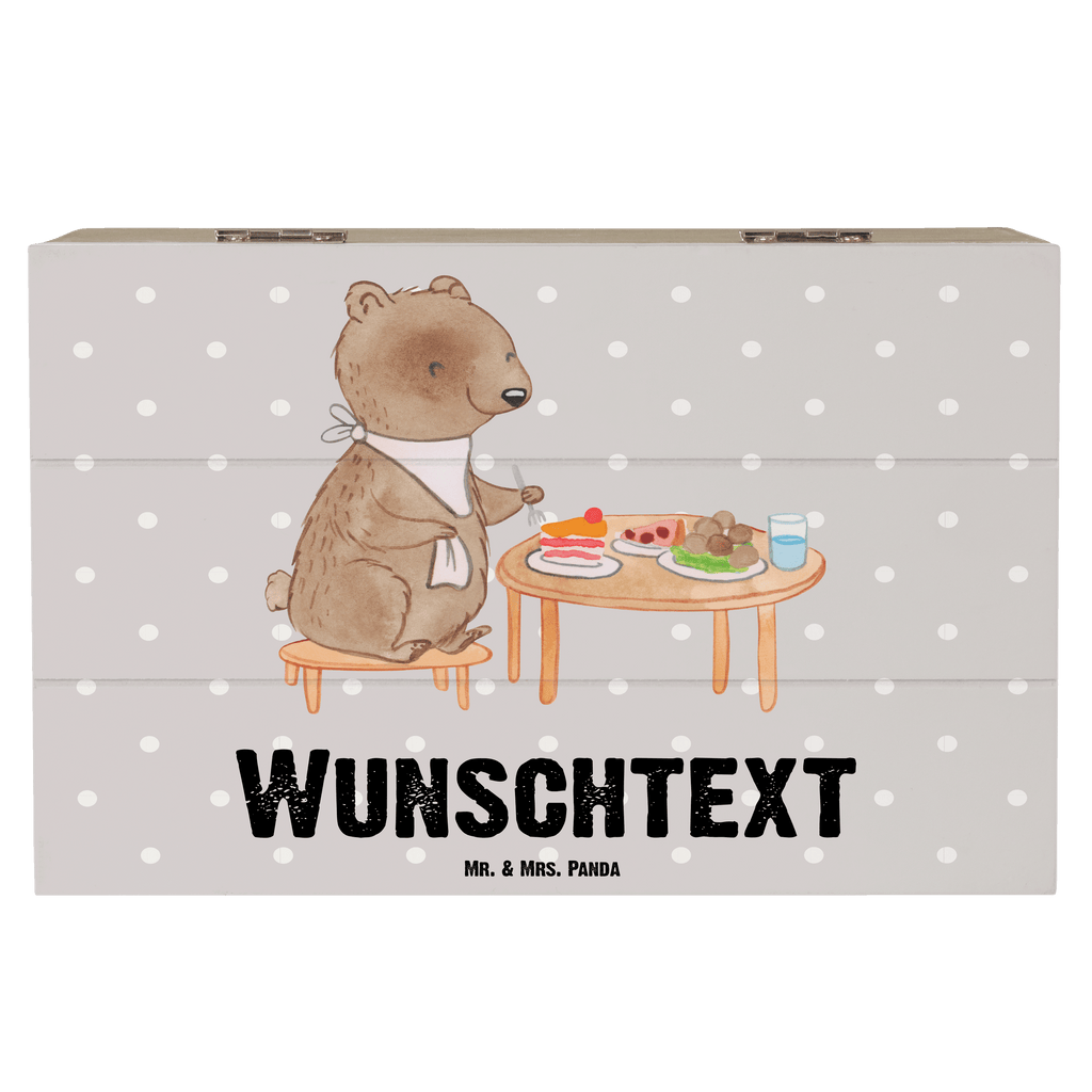 Personalisierte Holzkiste Bär Essen gehen Holzkiste mit Namen, Kiste mit Namen, Schatzkiste mit Namen, Truhe mit Namen, Schatulle mit Namen, Erinnerungsbox mit Namen, Erinnerungskiste, mit Namen, Dekokiste mit Namen, Aufbewahrungsbox mit Namen, Holzkiste Personalisiert, Kiste Personalisiert, Schatzkiste Personalisiert, Truhe Personalisiert, Schatulle Personalisiert, Erinnerungsbox Personalisiert, Erinnerungskiste Personalisiert, Dekokiste Personalisiert, Aufbewahrungsbox Personalisiert, Geschenkbox personalisiert, GEschenkdose personalisiert, Geschenk, Sport, Sportart, Hobby, Schenken, Danke, Dankeschön, Auszeichnung, Gewinn, Sportler, Essen gehen, Essen, Restaurant, Restaurantbesuch