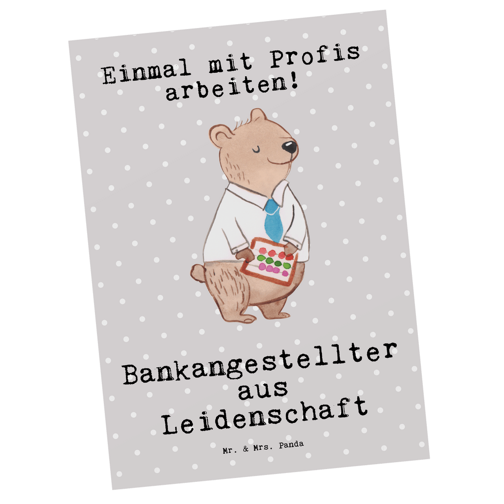 Postkarte Bankangestellter aus Leidenschaft Postkarte, Karte, Geschenkkarte, Grußkarte, Einladung, Ansichtskarte, Geburtstagskarte, Einladungskarte, Dankeskarte, Ansichtskarten, Einladung Geburtstag, Einladungskarten Geburtstag, Beruf, Ausbildung, Jubiläum, Abschied, Rente, Kollege, Kollegin, Geschenk, Schenken, Arbeitskollege, Mitarbeiter, Firma, Danke, Dankeschön, Bankangestellter, Bankfachmann, Bänker, Bankberater