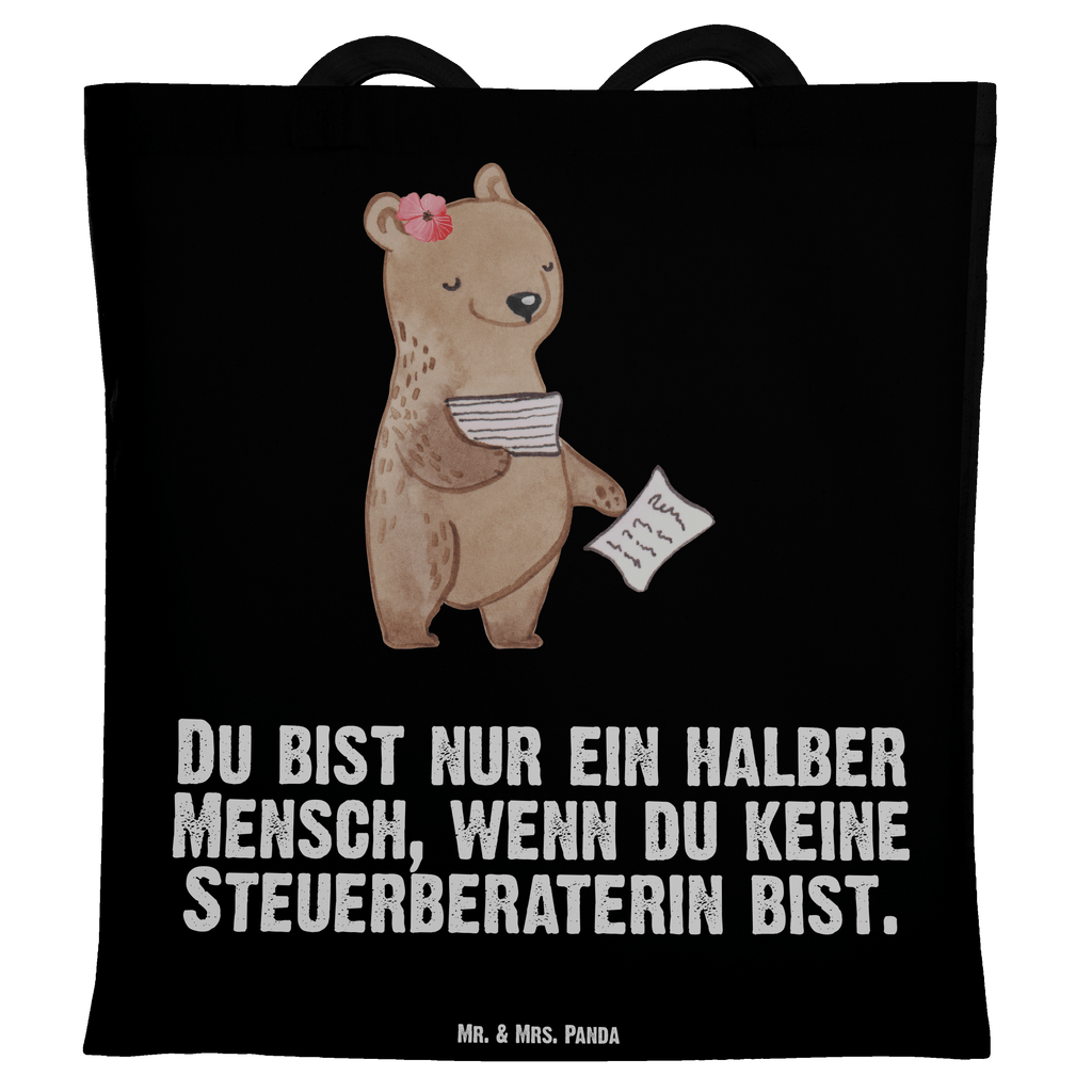 Tragetasche Steuerberaterin mit Herz Beuteltasche, Beutel, Einkaufstasche, Jutebeutel, Stoffbeutel, Tasche, Shopper, Umhängetasche, Strandtasche, Schultertasche, Stofftasche, Tragetasche, Badetasche, Jutetasche, Einkaufstüte, Laptoptasche, Beruf, Ausbildung, Jubiläum, Abschied, Rente, Kollege, Kollegin, Geschenk, Schenken, Arbeitskollege, Mitarbeiter, Firma, Danke, Dankeschön