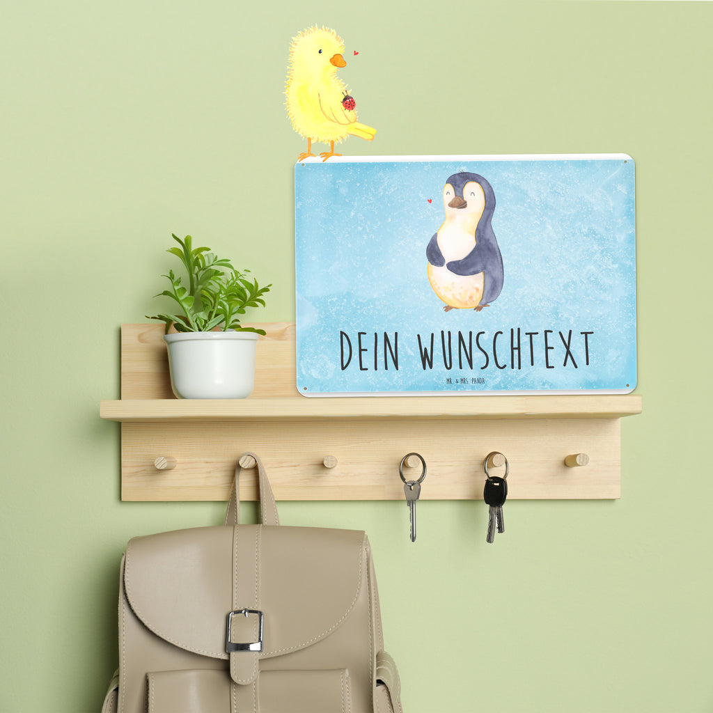 Personalisiertes Blechschild Pinguin Diät Blechschild, Metallschild, Geschenk Schild, Schild, Magnet-Metall-Schild, Deko Schild, Wandschild, Wand-Dekoration, Türschild, Pinguin, Pinguine, Diät, Abnehmen, Abspecken, Gewicht, Motivation, Selbstliebe, Körperliebe, Selbstrespekt