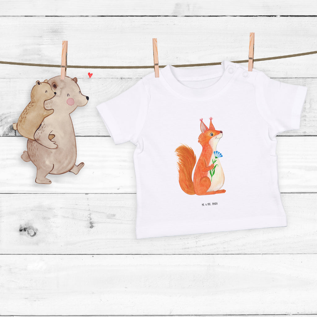 Organic Baby Shirt Eichhörnchen Blume Baby T-Shirt, Jungen Baby T-Shirt, Mädchen Baby T-Shirt, Shirt, Tiermotive, Gute Laune, lustige Sprüche, Tiere, Eichhörnchen, Eichhorn, Spruch positiv, Lachen, Spaß, Motivation Sprüche, Motivation Bilder, glücklich Spruch, Spruch Deko