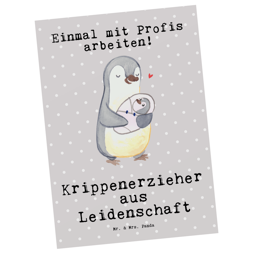 Postkarte Krippenerzieher aus Leidenschaft Postkarte, Karte, Geschenkkarte, Grußkarte, Einladung, Ansichtskarte, Geburtstagskarte, Einladungskarte, Dankeskarte, Ansichtskarten, Einladung Geburtstag, Einladungskarten Geburtstag, Beruf, Ausbildung, Jubiläum, Abschied, Rente, Kollege, Kollegin, Geschenk, Schenken, Arbeitskollege, Mitarbeiter, Firma, Danke, Dankeschön, Krippenerzieher, Kindertagesstätte, KITA, Eröffnung, Erzieher, Pädagoge