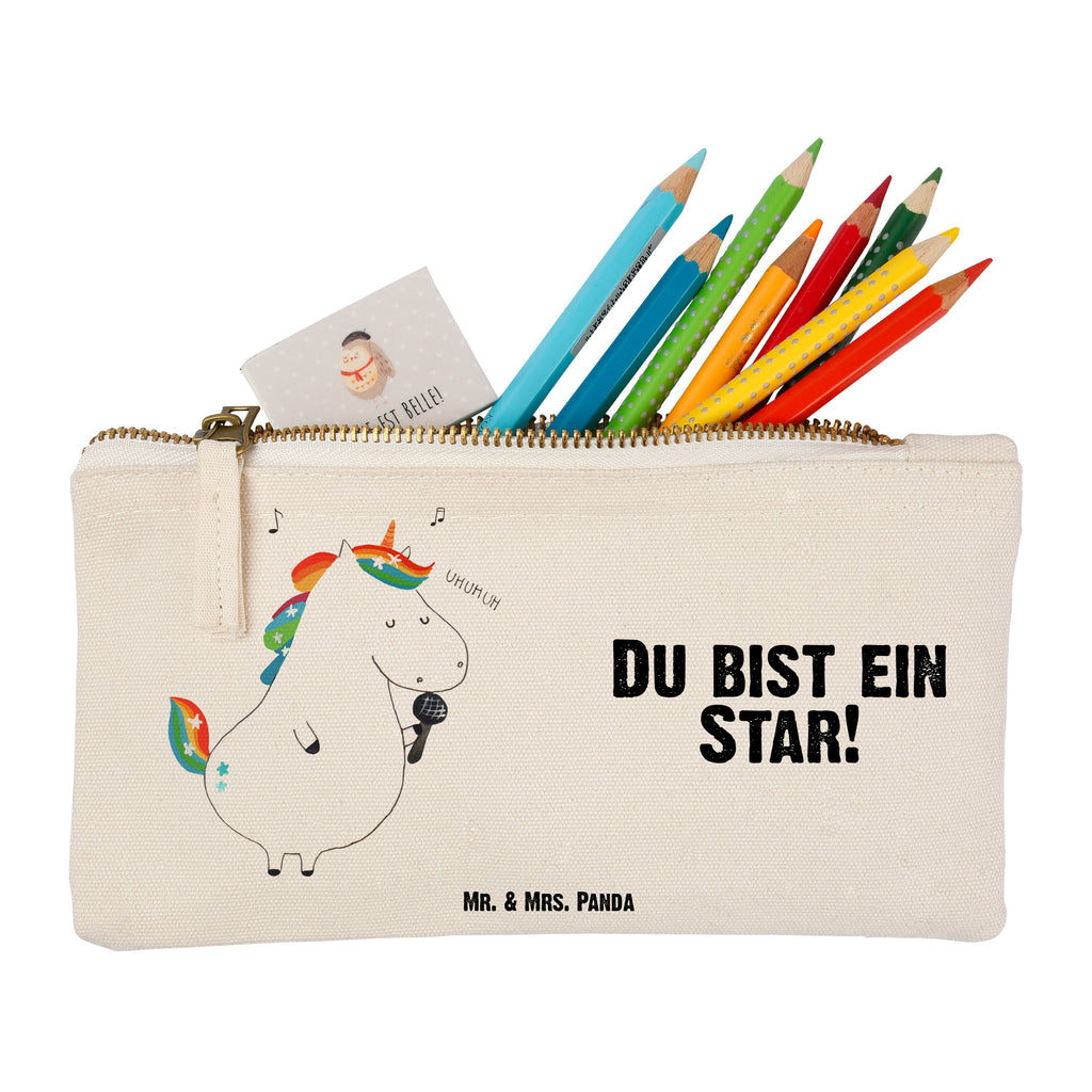 Schminktasche Einhorn Sänger Schminktasche, Kosmetiktasche, Kosmetikbeutel, Stiftemäppchen, Etui, Federmappe, Makeup, XXL, Schminketui, Kosmetiketui, Schlamperetui, Einhorn, Einhörner, Einhorn Deko, Pegasus, Unicorn, Glitzer, Konfetti, Party, Geburtstag, Feier, Fest, Disco, Sängerin, Sänger, Freundin